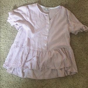 Cute madewell peplum style top!